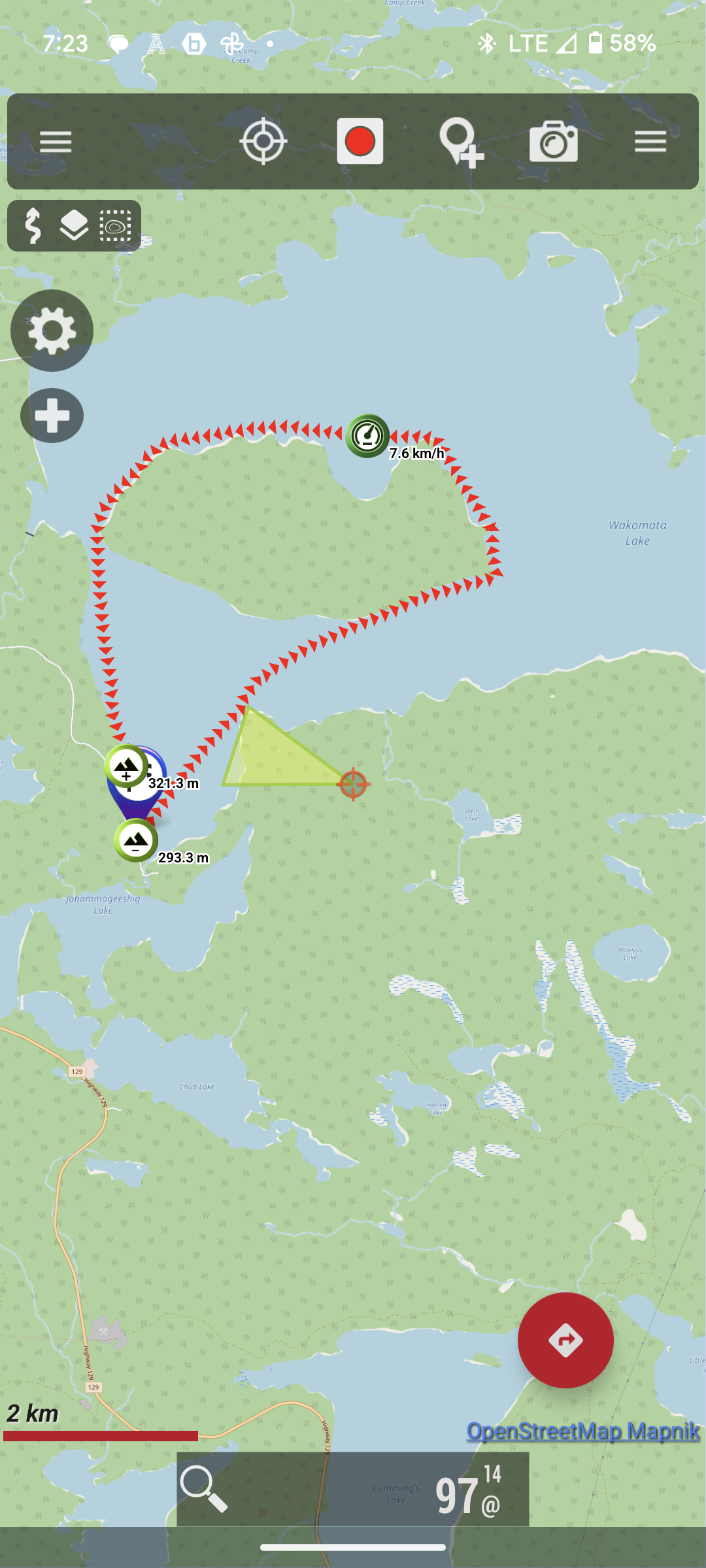 Canoe Trip Route